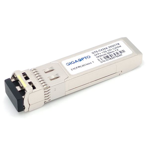 передатчик 20km LC цифров видео- SFP приемопередатчика 12Gb/S CWDM 1270 1450nm одиночный оптически диагностический