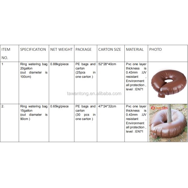 250-3500 грамм Поливный мешок для деревьев для посадки садовых деревьев и кустарников Сертификат CE
