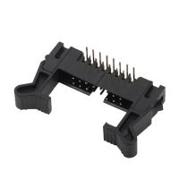 Echada dual cubierta 32p del conector 2.0m m de Alfiler Encabezamiento Right Angle Encabezamiento de la fila del eyector