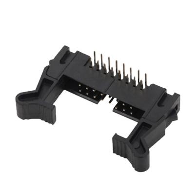 Passo duplo encoberto 32p do conector 2.0mm de Alfinete Cabeçalho Right Angle Cabeçalho da fileira do ejetor