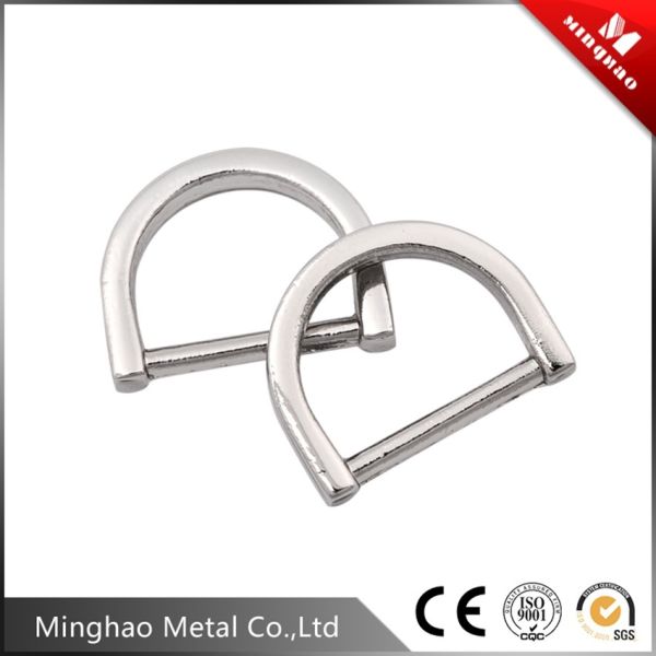 Custom stainless steel D-rings buckle manufacture,10.3*13.62mm,Zinc alloy