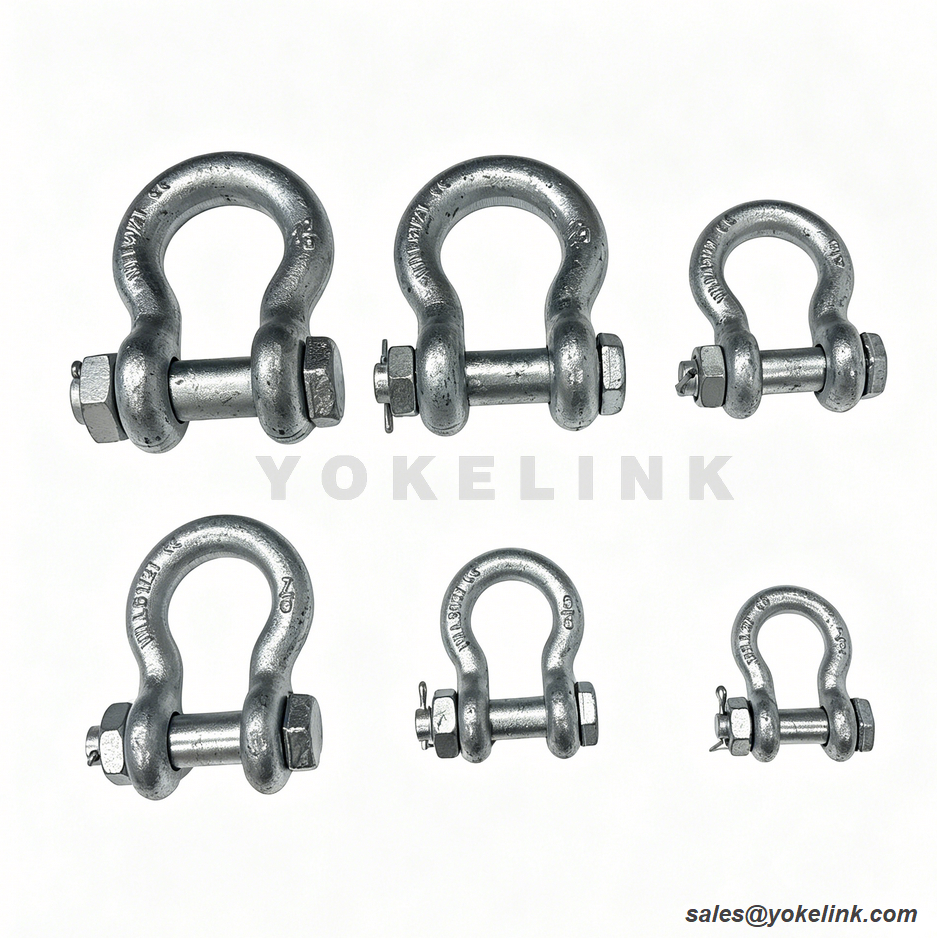Drop Forged Anchor Shackle | RR-C-271 Heavy Duty Rigging | ASME B30.26 Bow Shackle
