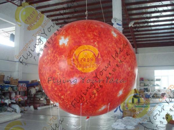 balões infláveis do hélio de Netuno do gigante do PVC do hélio de 0.18mm, redondo dado forma para a celebração exterior e eventos especiais