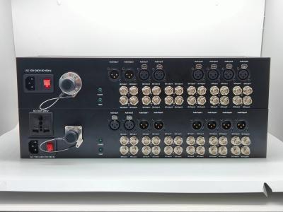12-Channel 3G-SDI Fiber Optic Converter + 8CH XLR Balanced Audio, With SMPTE Fiber Connector to Transmit