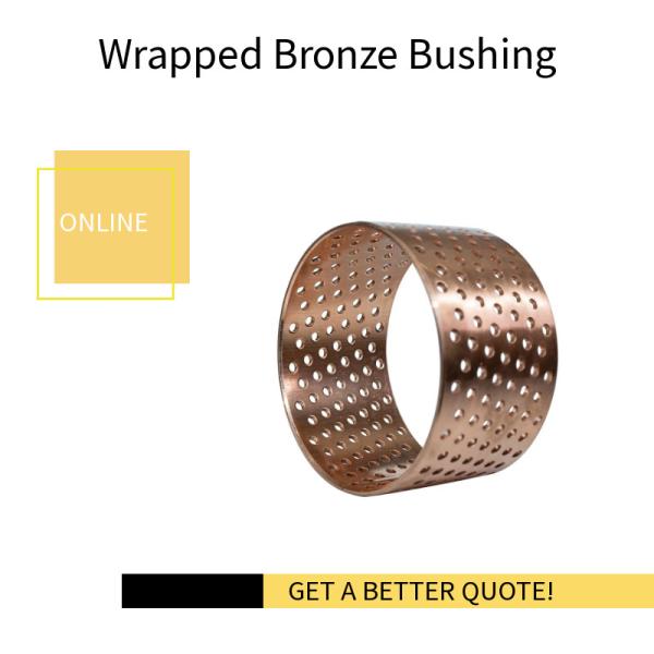 Wrapped Bronze Bearings CuSn8 Material Wieland-B09