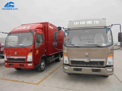 154hp Sinotruk Container Howo Light Truck 8 Tons With Euro 3 Cummins Engine