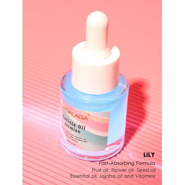 Huile à cuticules à séchage rapide en flacon compte-gouttes de 20 ml, réparation et nutrition des cuticules, infusée d'huile de jojoba et de vitamine E