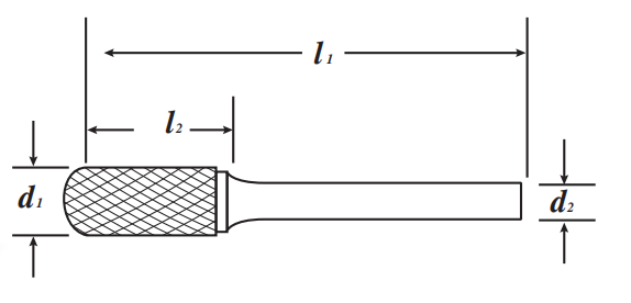 Shaping Cylindrical Burr Radius End 3/8