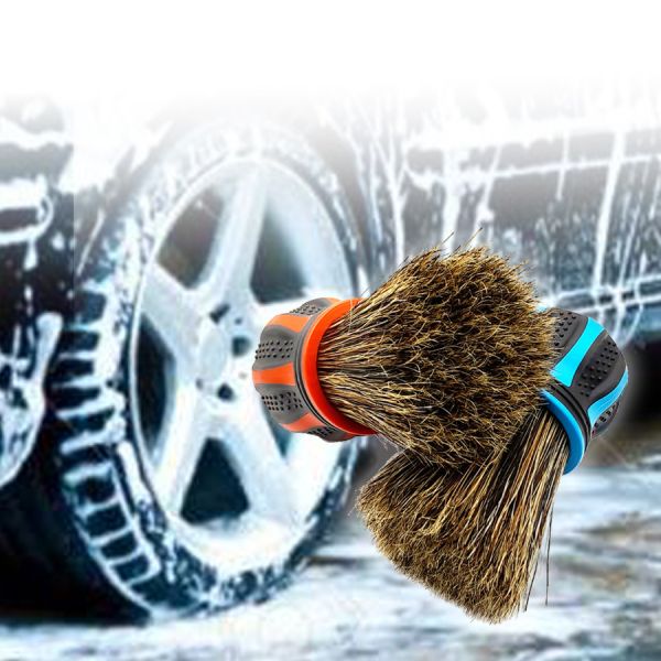 Soft Bristle Car Detailing Brush - Scratch-Free Auto Interior Cleaning Tool