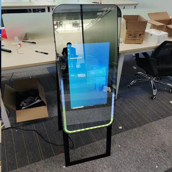 Event Wedding Magic Mirror Photobooth Selfie Kiosk 65 inch black Color