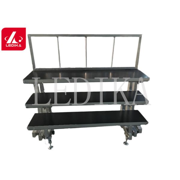 Latest Aluminium Folding Chorus Stage Singing Platform Movable With Wheels