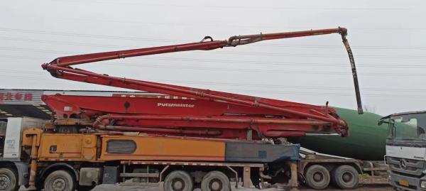 Utilisé 2014 Putzmeister 56m Béton Placement Boom pompage machine camion monté pompe à béton coût