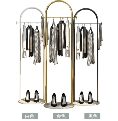 Two Tier Metal Pipe Clothes Rack , 50cm Length Metal Clothes Hanger Rack