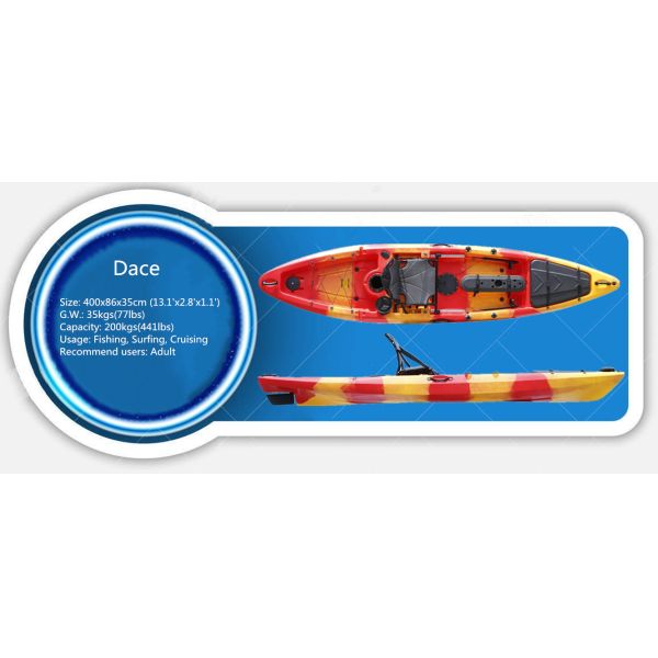 Валик Экспедитио популярного каяка открытой воды в 13 ноги супер стабилизированный на открытом воздухе мягкий