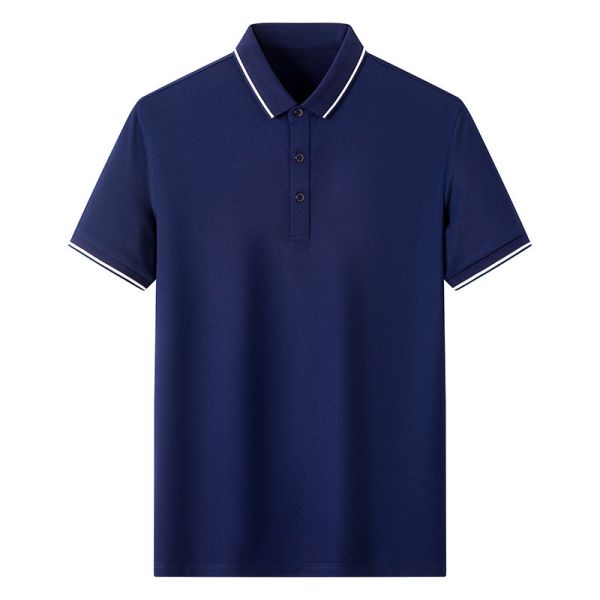 2022 New Casual Trend OEM T Shirts Sports Fitness Lapel POLO Shirt For Men