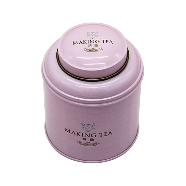 Wholesale Custom Metal Tea Canister Food Packaging Box Round Can Tea Coffee Tin Packaging Box