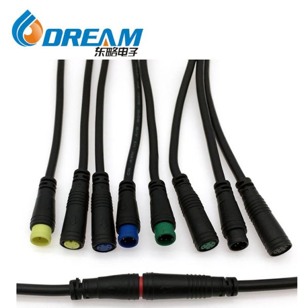 Настройка 2/3/4/5/6 Pin водонепроницаемый разъем IP65 мужчина к женщине светодио