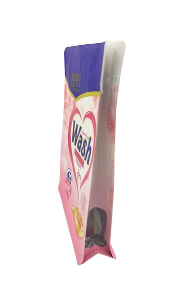 ISO Puncture Proof Washing Powder Packaging Pouch Square Bottom Plastic Bags