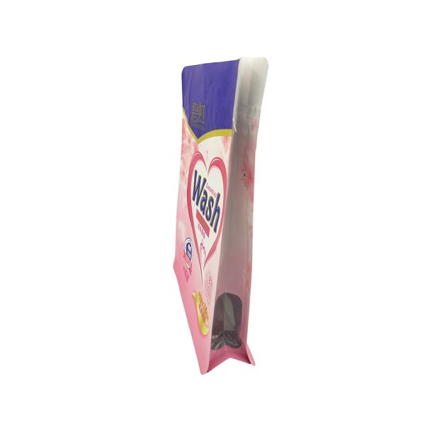 ISO Puncture Proof Washing Powder Packaging Pouch Square Bottom Plastic Bags