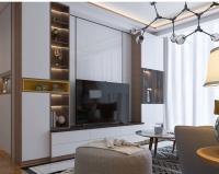 With  LED Light  Pet Door Cabinet Pantry Unit Living Room Tv Storage Unit