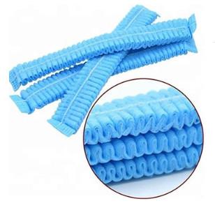 Dustproof Disposable Surgical Caps Nonwoven Bouffant Cap 10 Gsm - 12 Gsm Weight