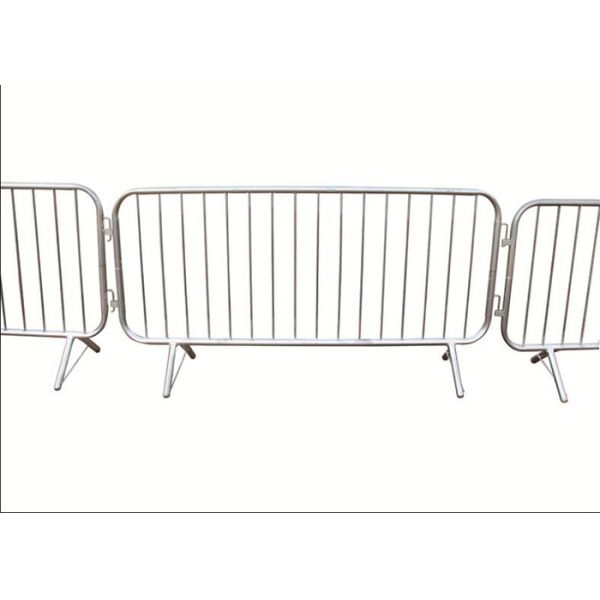 High Performance Crowd Control Barriers , Steel Traffic Barrier ISO Approved