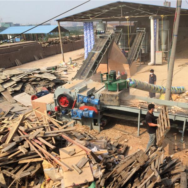 Large Wood Board MDF Wood Waste Crusher with 1470 * 1550 * 970 mm Dimension and 160 * 400 mm Material Size