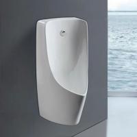 Modern Style Wall-Mounted Ceramic Urinal Sensor Flusher Portable Sanitary Ware for Hotels Toilets Bathroom Wholesale