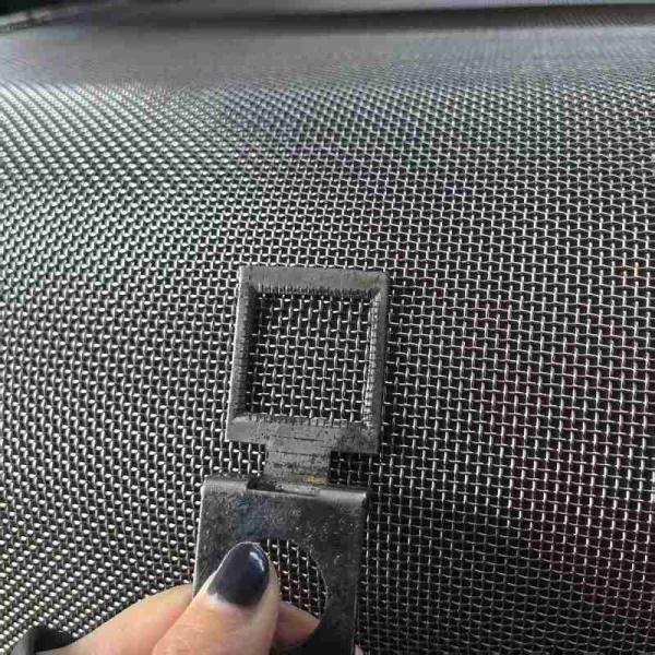 Security Tuff Screen Mesh Black Stainless Steel Wire Mesh AISI 316/304 For Window