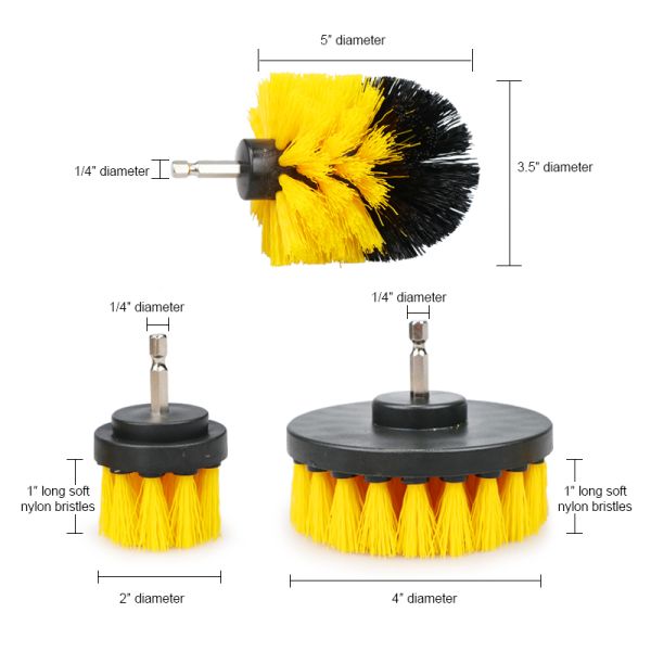 Drill Scruber Brush Cleaner Kit Power Scrubber for Cleaning Bathroom Bathtub Cleaning Brushes
