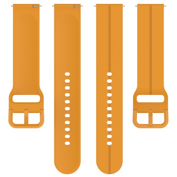 Silicone 22mm 20mm Watch Band Strap Flat Head Groove Quick Release