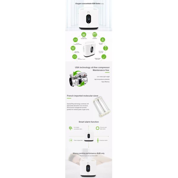 7kgs High Flow Oxygen Machines 1L 2L OEM Medical Care