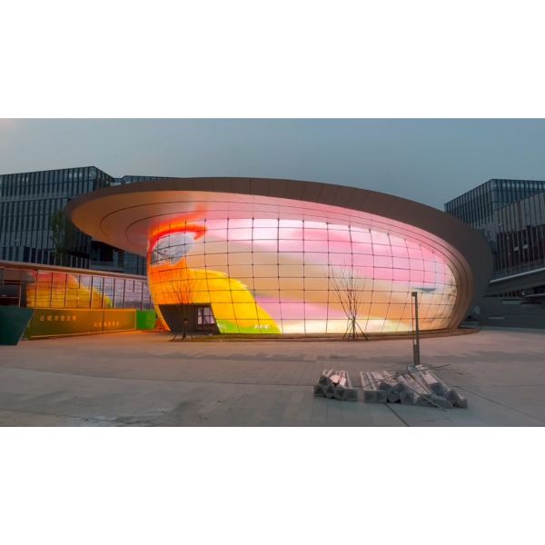 P4/8 Led Transparent Film Screen Outdoor Front Service Креативный дизайн Простая установка