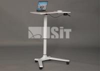 Metal Hand Lift Stand Adjustable Height Office Writing Desk