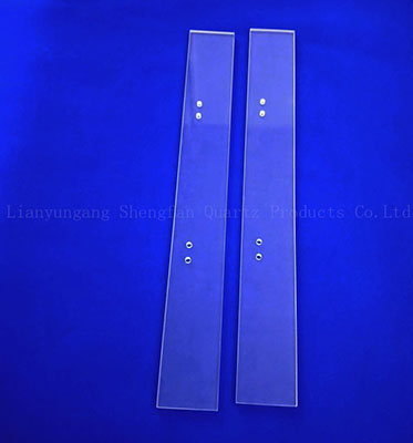 Прозрачная стеклянная пластина кварца с лазером полупроводника отверстия сверля 100мм