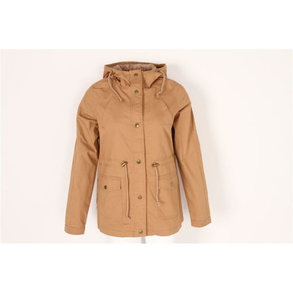 Ladies longline COTTON parka, Women's cotton coat, Very Washed, Chic style