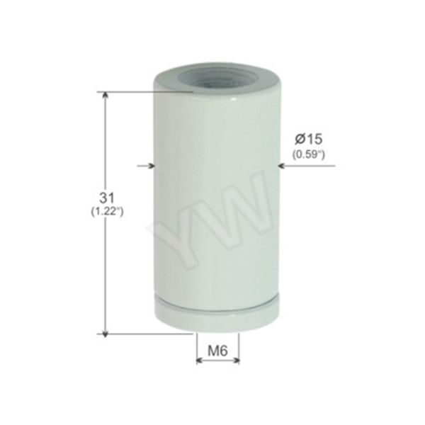 Покрашенная белизной муфта потолка установки системы смертной казни через повешение кабеля потолка латунная материальная