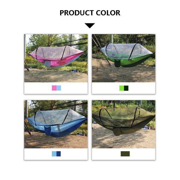 Lightweight Portable parachute Hammock with Mosquito Net,Outdoor Camping mosquito net hammock