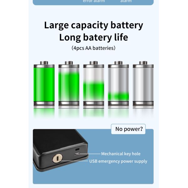 Черные биометрические отпечатки пальцев дверные замки Tuya TTlock Электронные цифровые дверные замки