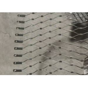 304 Flexible Stainless Steel Rope Mesh For Industrial Fencing Security Wall
