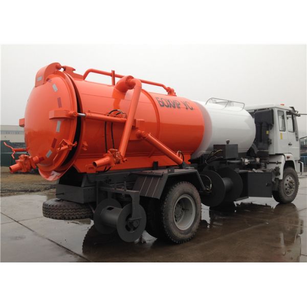 Тележка танка нечистот воды колес 4000Л ХОВО 6 + фекальная тележка 8000Л всасывания 4000Л