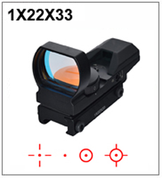 Waterproof Solar Red Dot Scope 1X36 Tactical Compact Sealed Reflex Sight for Hunting
