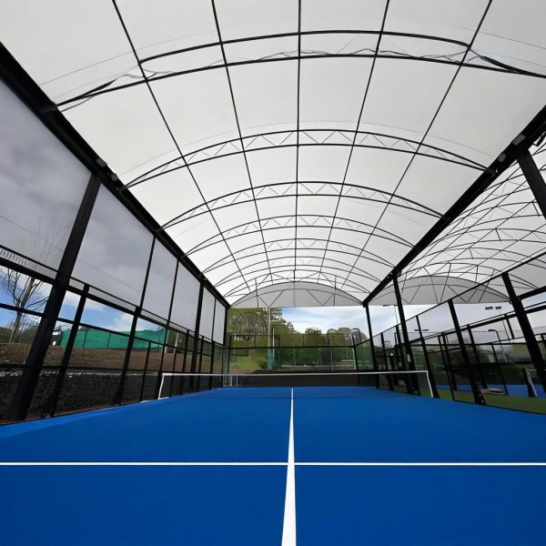 Storm Resistant Padel Court Roof Retractable Padel Canopy System