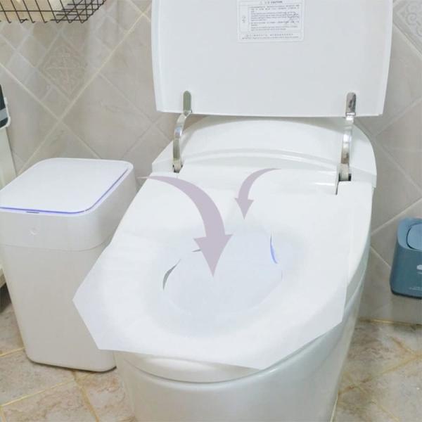 Disposable Toilet Seat Cover Flushable and Biodegradable Paper Toilet Seat Cover for Adults Kids, Great for Hotel