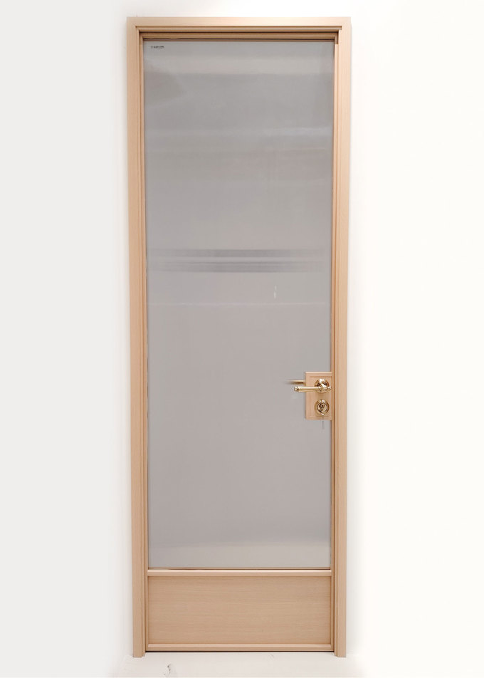 6063-T5 Aluminum Interior Doors Study Room Aluminum Glass Swing Door Modern Design