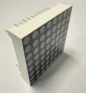 1.26-inch 3mm 8 x 8 Amber Dot Matrix LED Display