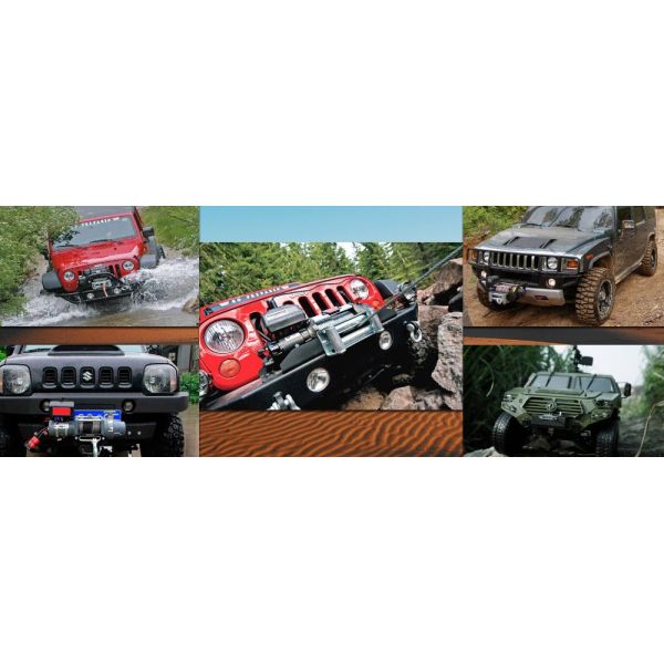 4x4 Off Road Truck Electric Winch Hoist 10000lbs Capacity With Wireless Control
