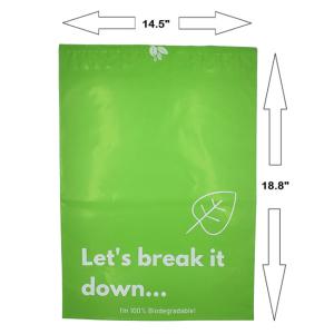Eco Friendly Compostable Biodegradable Mailer Shipping Courier Bags With Custom