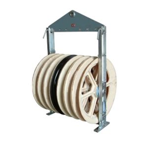 Acier moyen six poulies de conducteur de roue du nylon sept pour ficeler l'équipement