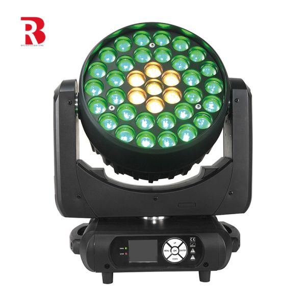 LED Indoor 37pcs 15w RGBW Zoom Wash Moving Head Stage Light para el espectáculo
